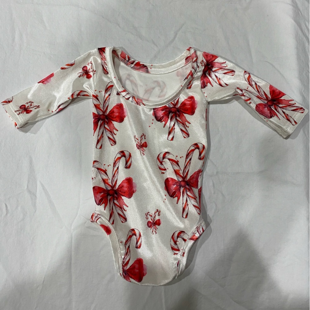 Sugarplum Lane Christmas Candy Cane Outfit 3-6 months